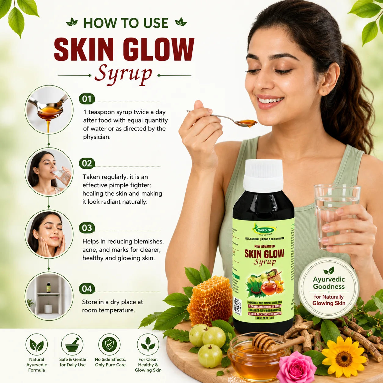 dardgo ayurvedic skin wellness syrup natural blood purifier for healthy skin | 100 ml dardgo ayurvedic skin wellness syrup natural blood purifier for healthy skin | 100 ml